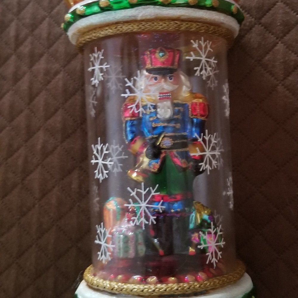 RARE VINTAGE CHRISTOPHER RADKO CRYSTAL CRACKER NUTCRACKER CHRISTMAS ORNAMENT